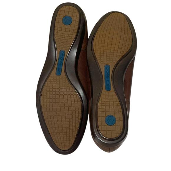 Hush Puppies Chocolate Leather Flats Ballet Shoes Women's Size 10 - Picture 6 of 12